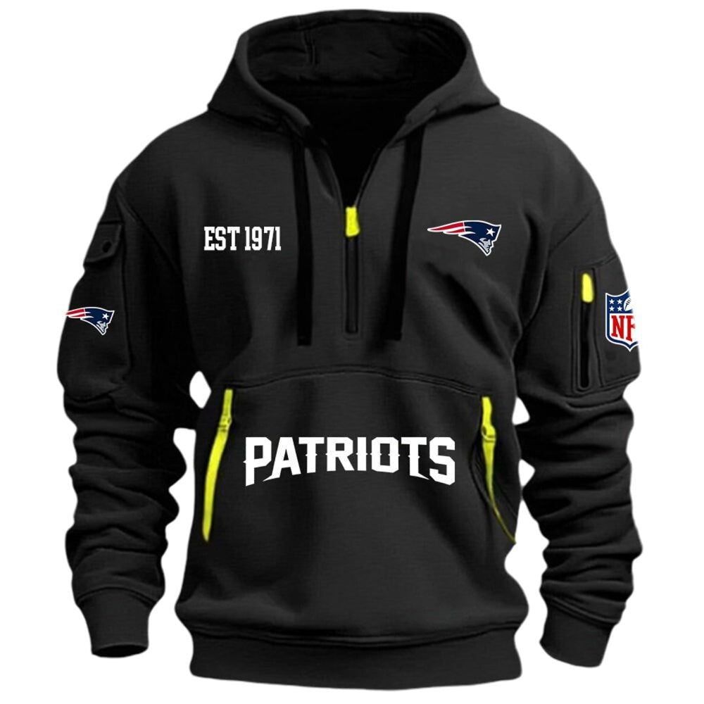 NFL x NE EST 1971 HOODIE HALF ZIPPER HLP