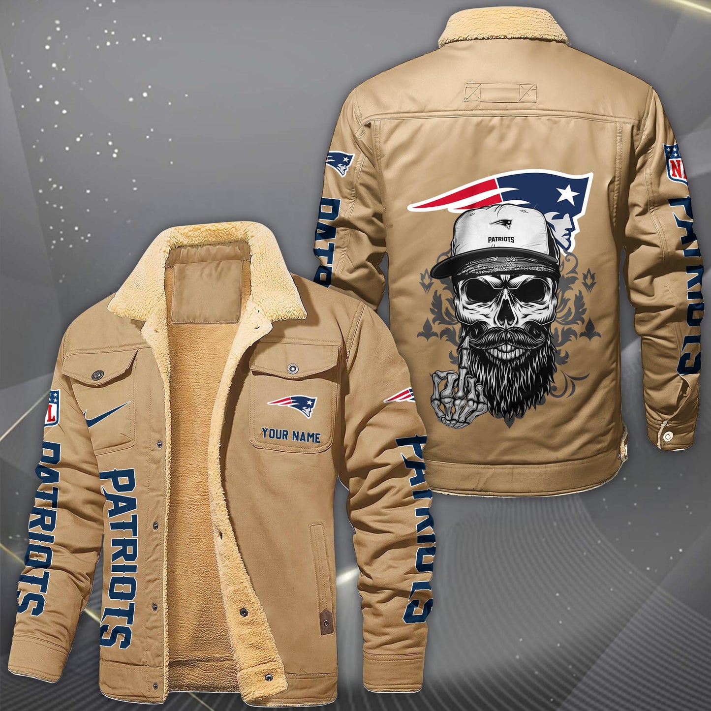 NFL x NE Fleece Lined Cargo Jacket HLP