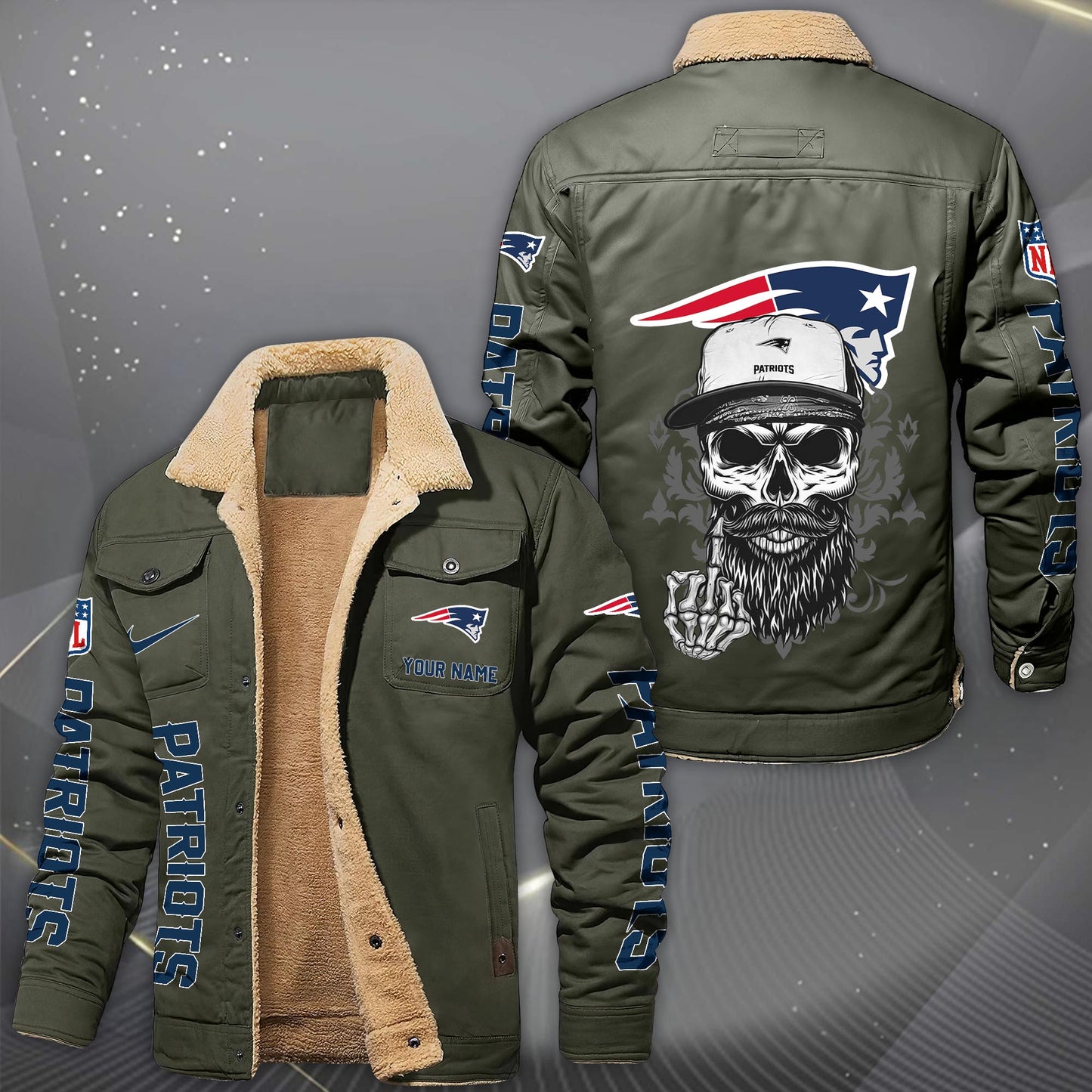 NFL x NE Fleece Lined Cargo Jacket HLP