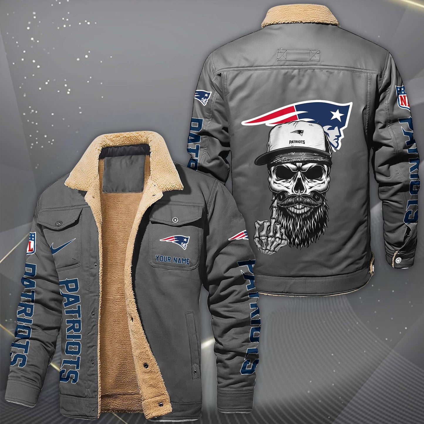 NFL x NE Fleece Lined Cargo Jacket HLP