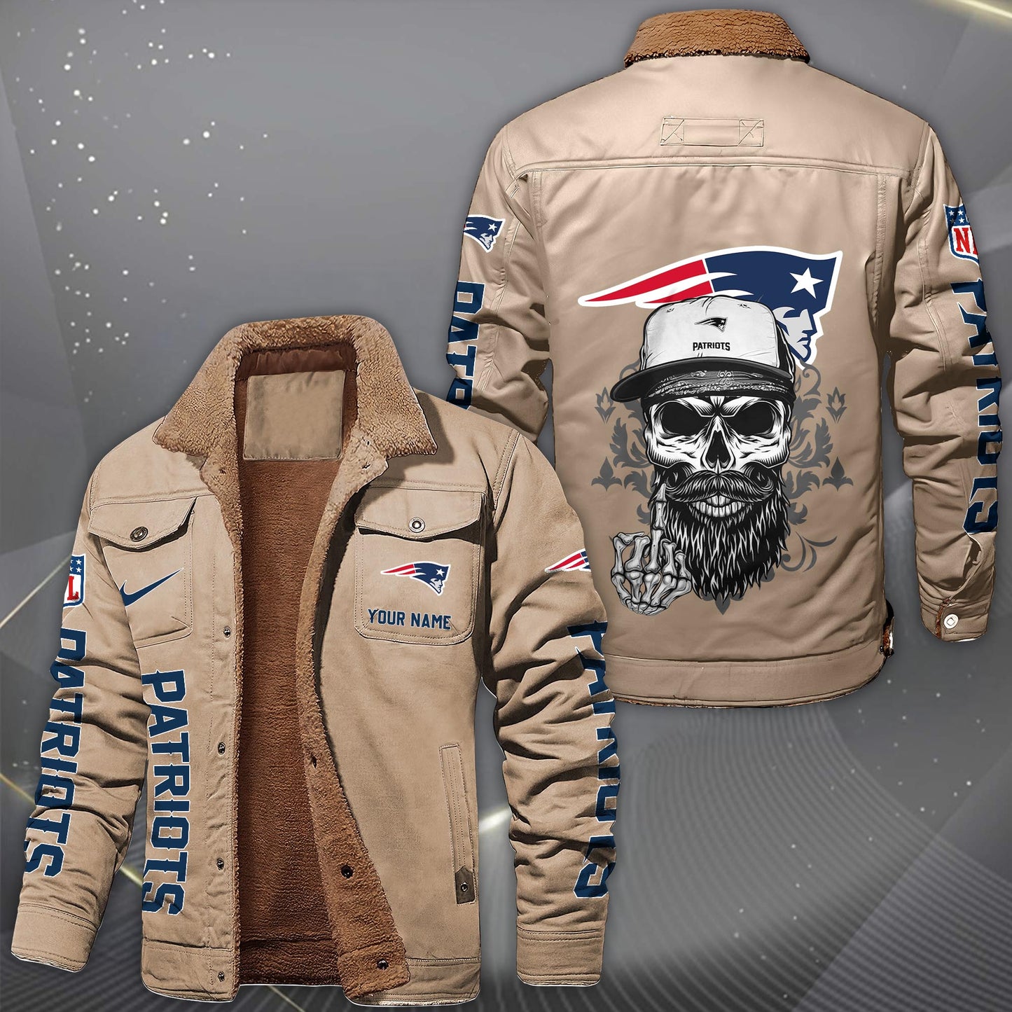 NFL x NE Fleece Lined Cargo Jacket HLP