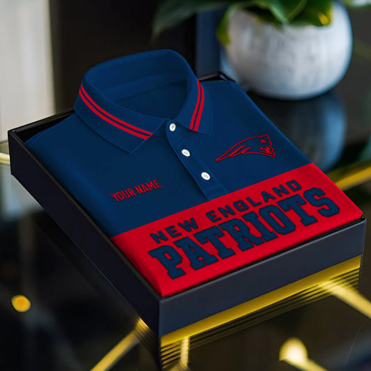 NFL x NE Full Team 3D Printed Classic Polo Shirt V1 NAK NHM