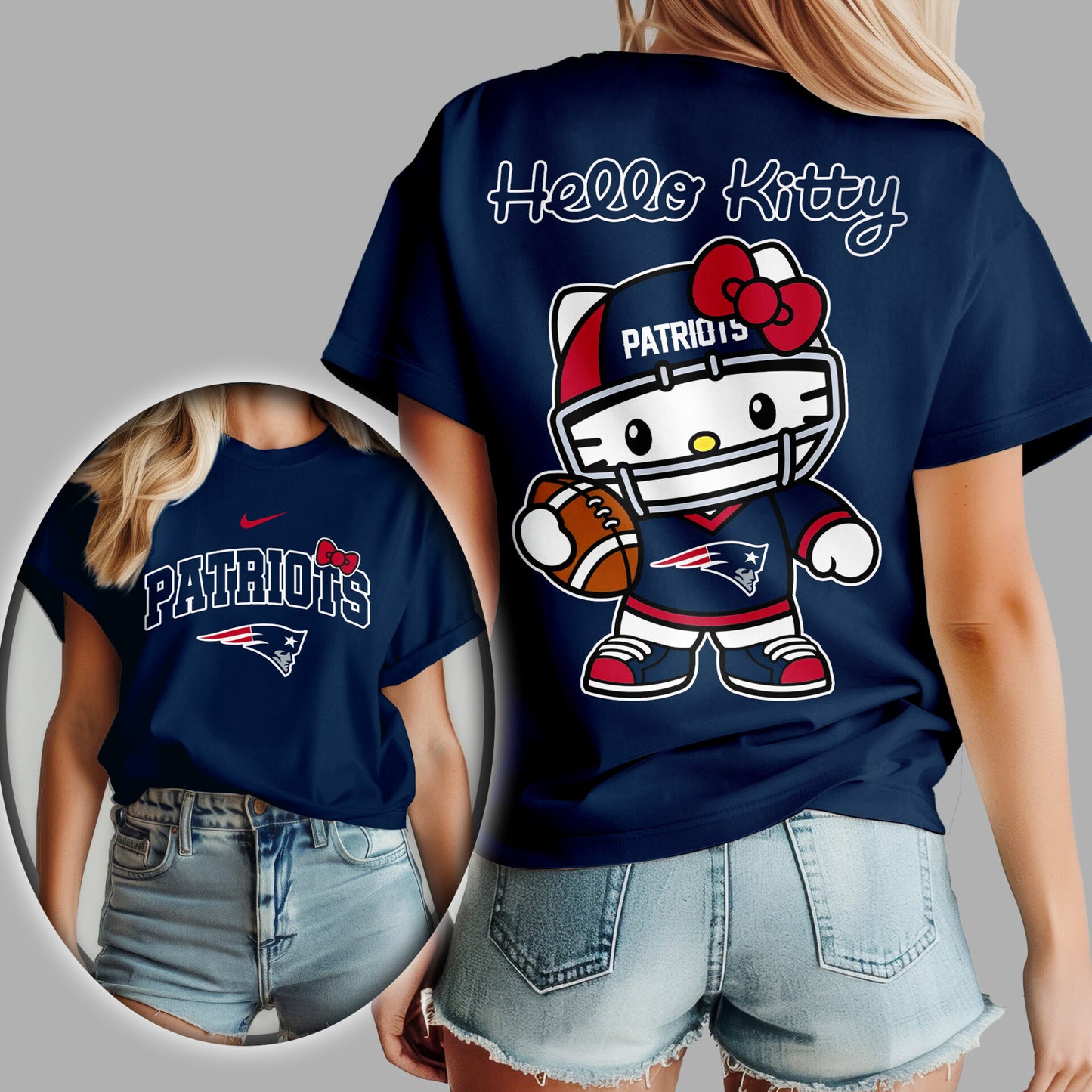 NFL x NE Hello Kitty Premium 3D Shirt HLP