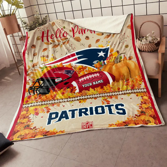 NFL x NE Hello Pumpkin Quilt HLP HLPHUONG