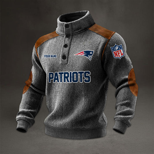 NFL x NE Men stand-up collar sweatshirt V1 NAK NHM