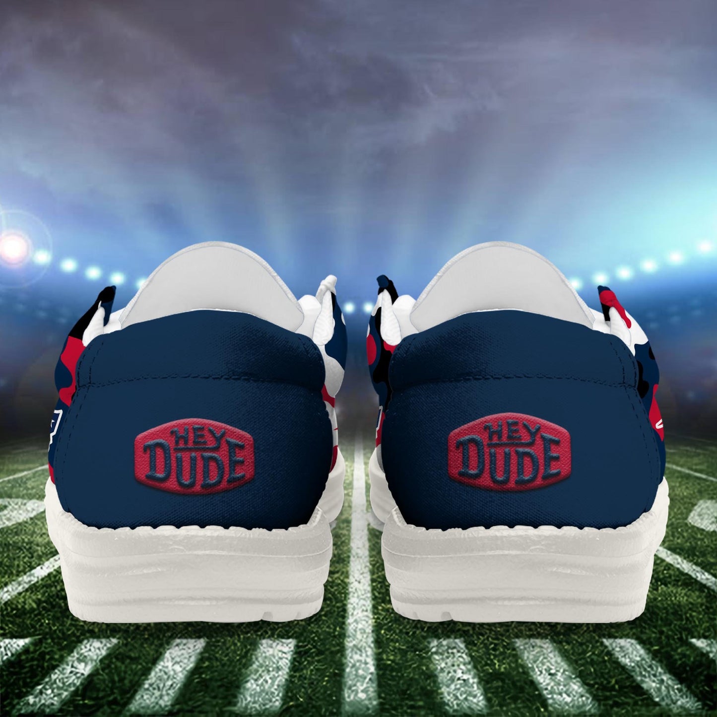 NFL x NE Personalized Canvas Loafer Shoes HLP