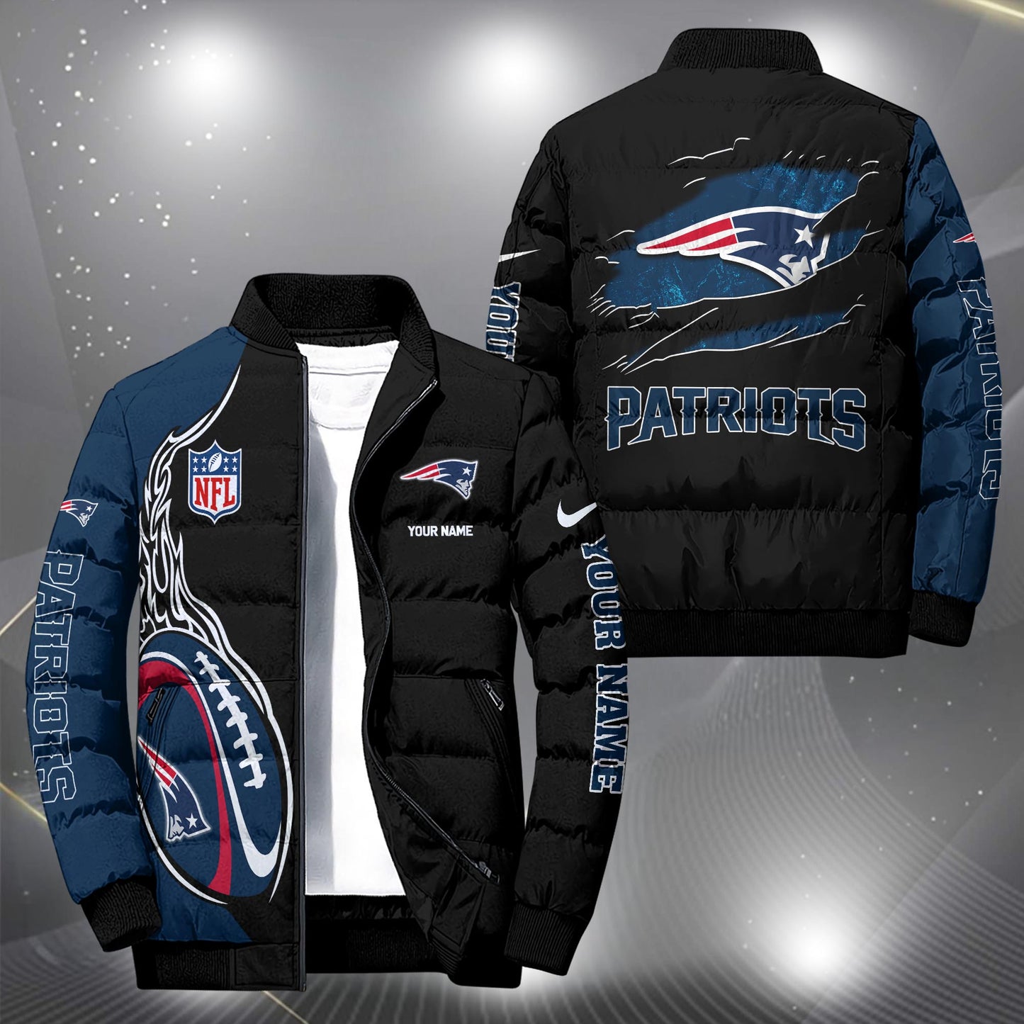 NFL x NE Personalized Puffer Jacket HLP