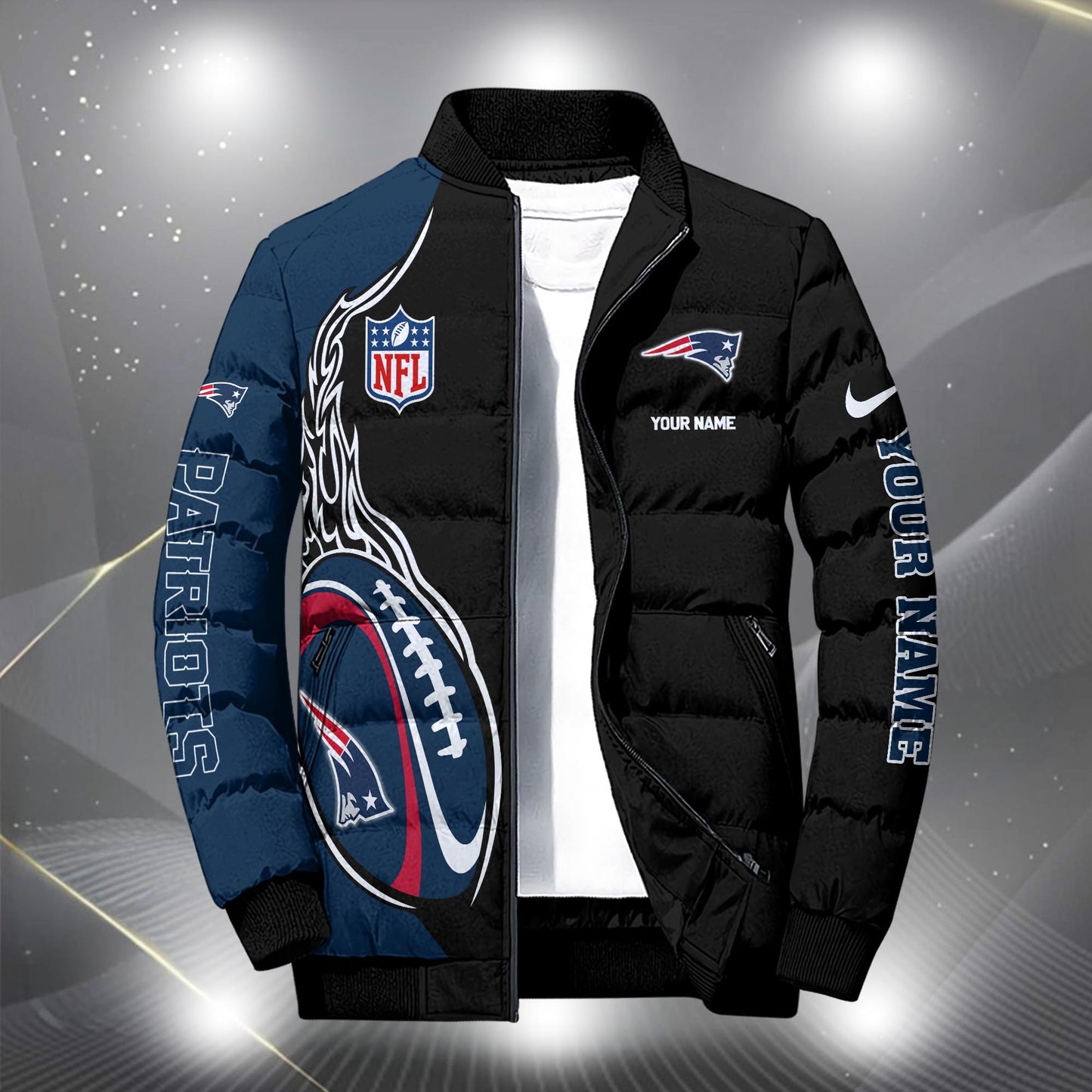 NFL x NE Personalized Puffer Jacket HLP