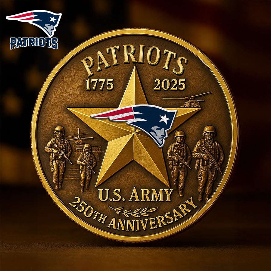 NFL X NE Premium U.S Army Anniversary Coin HLP