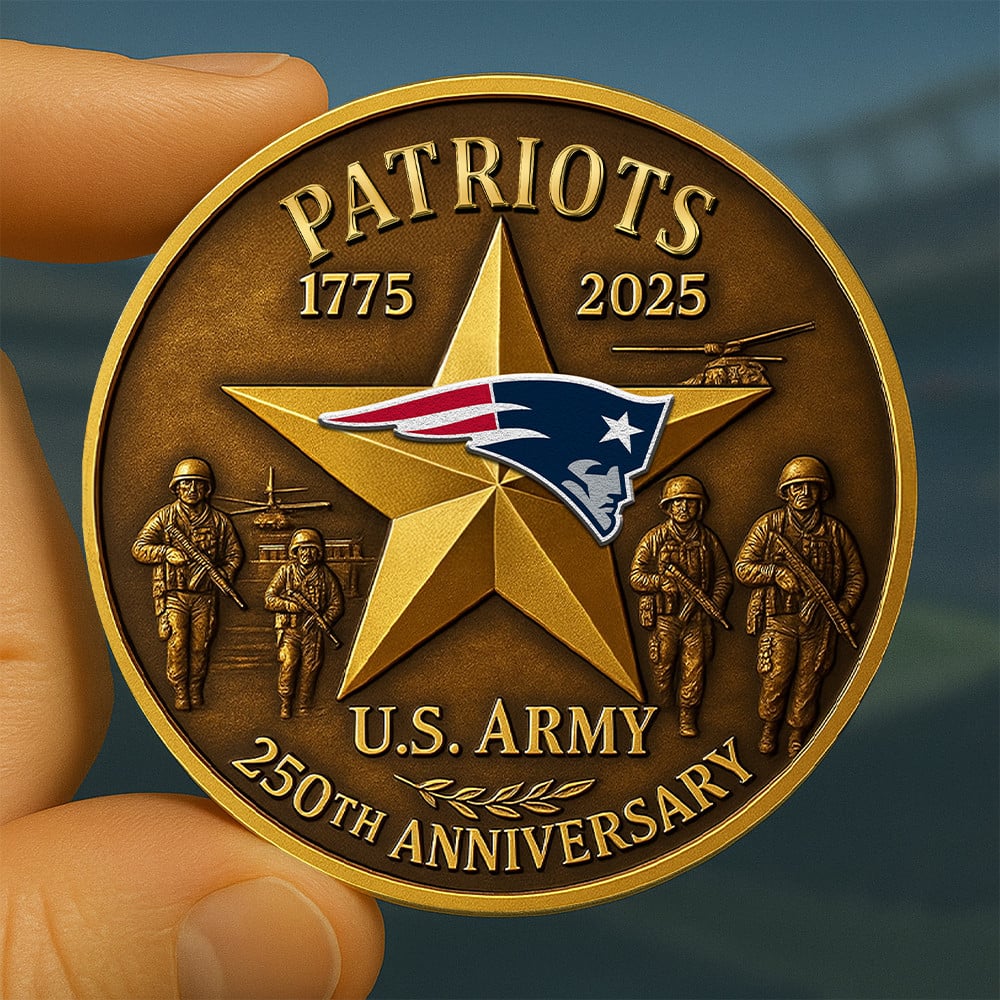 NFL X NE Premium U.S Army Anniversary Coin HLP