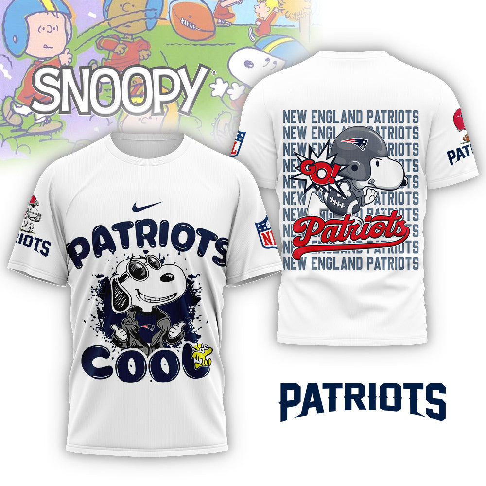NFL x NE Snoopy Cool 3D Shirt HLP 271025