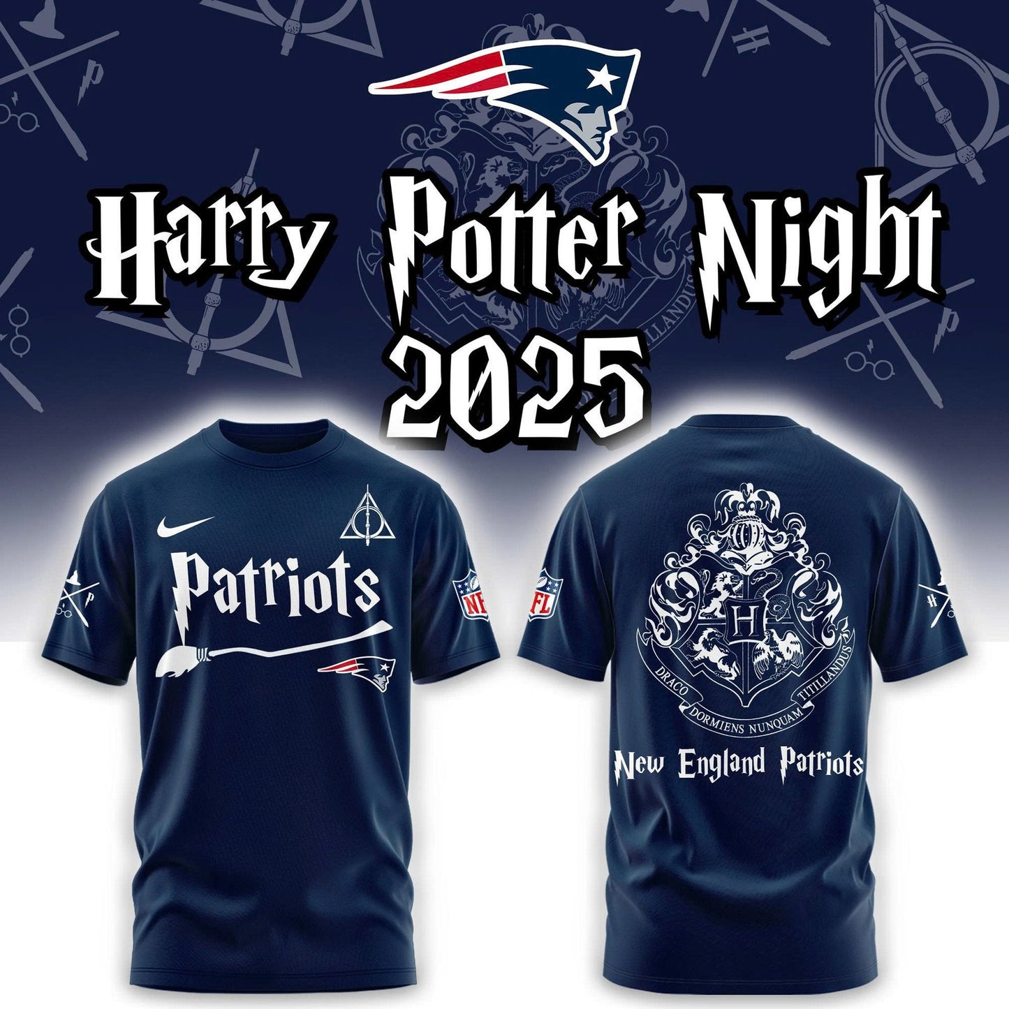 NFL x NE x Harry Potter 3D Shirt HLP 251025
