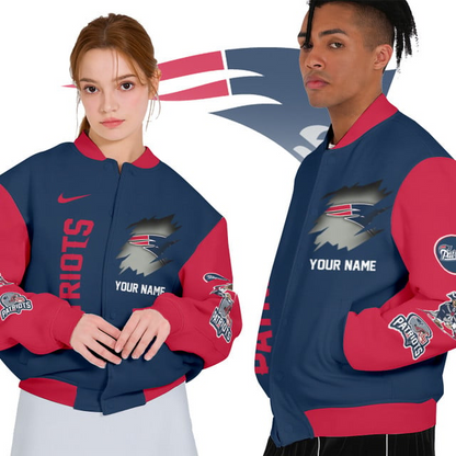 NFL x NEP Personalized Custom Baseball Jacket V1 NAK