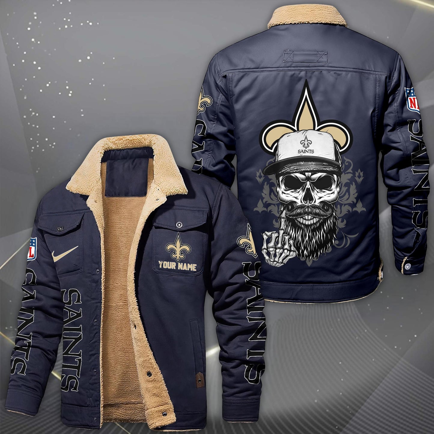 NFL x NO Fleece Lined Cargo Jacket HLP