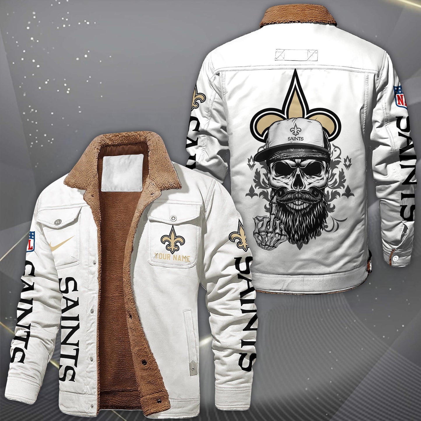 NFL x NO Fleece Lined Cargo Jacket HLP