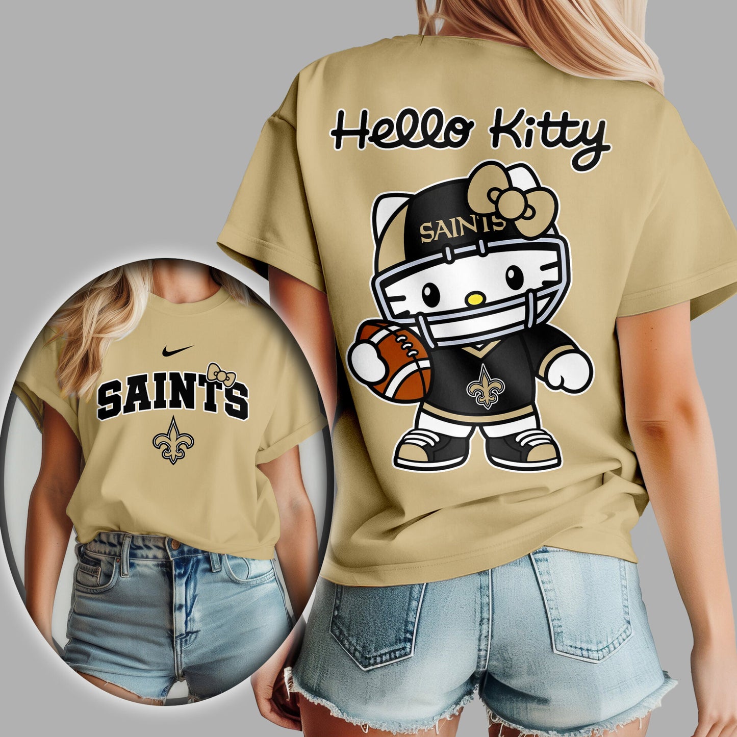 NFL x NO Hello Kitty Premium 3D Shirt HLP