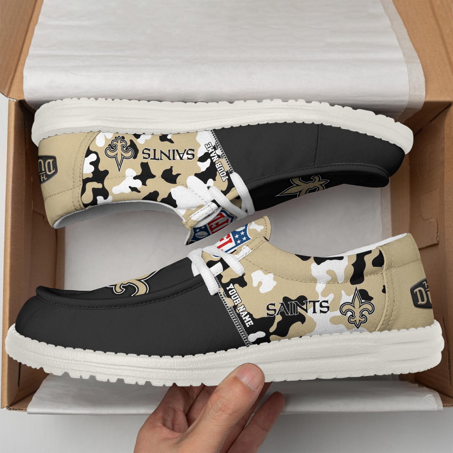 NFL x NO Personalized Canvas Loafer Shoes HLP