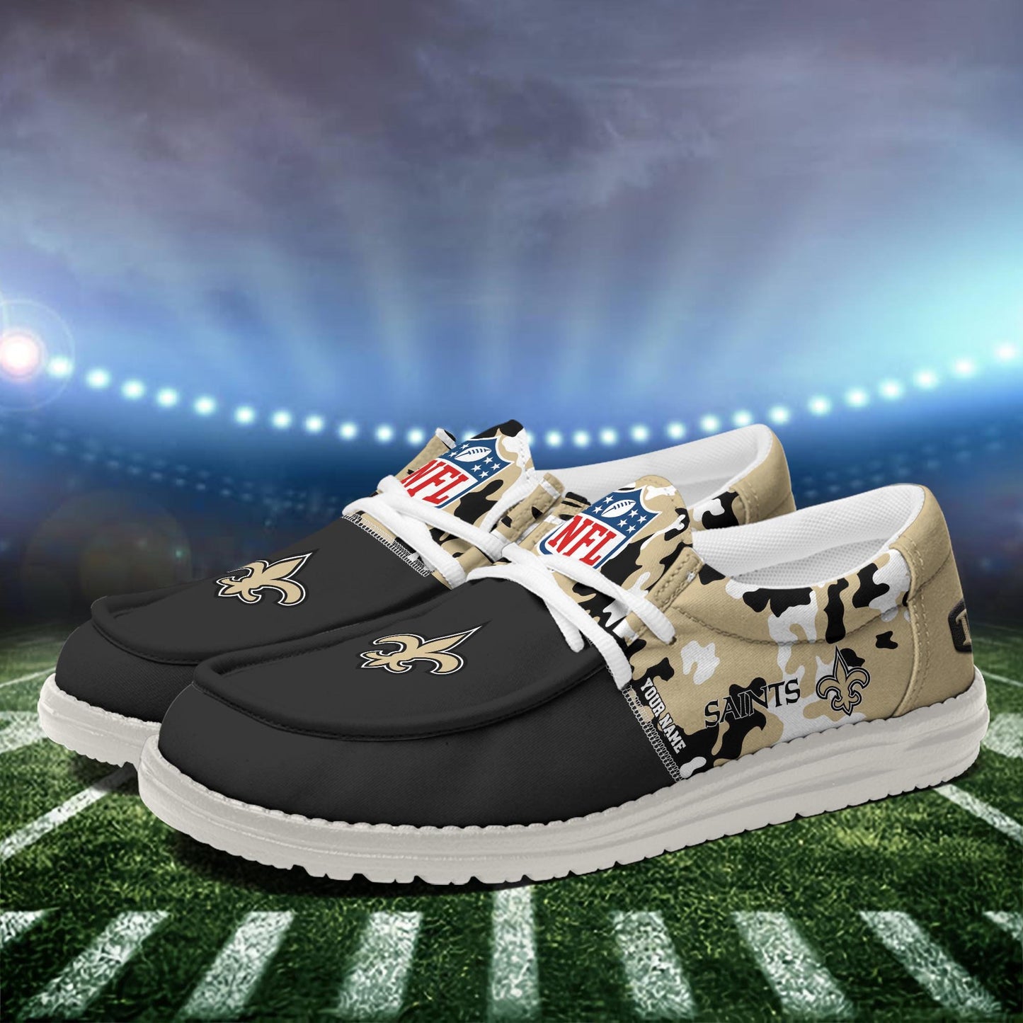 NFL x NO Personalized Canvas Loafer Shoes HLP