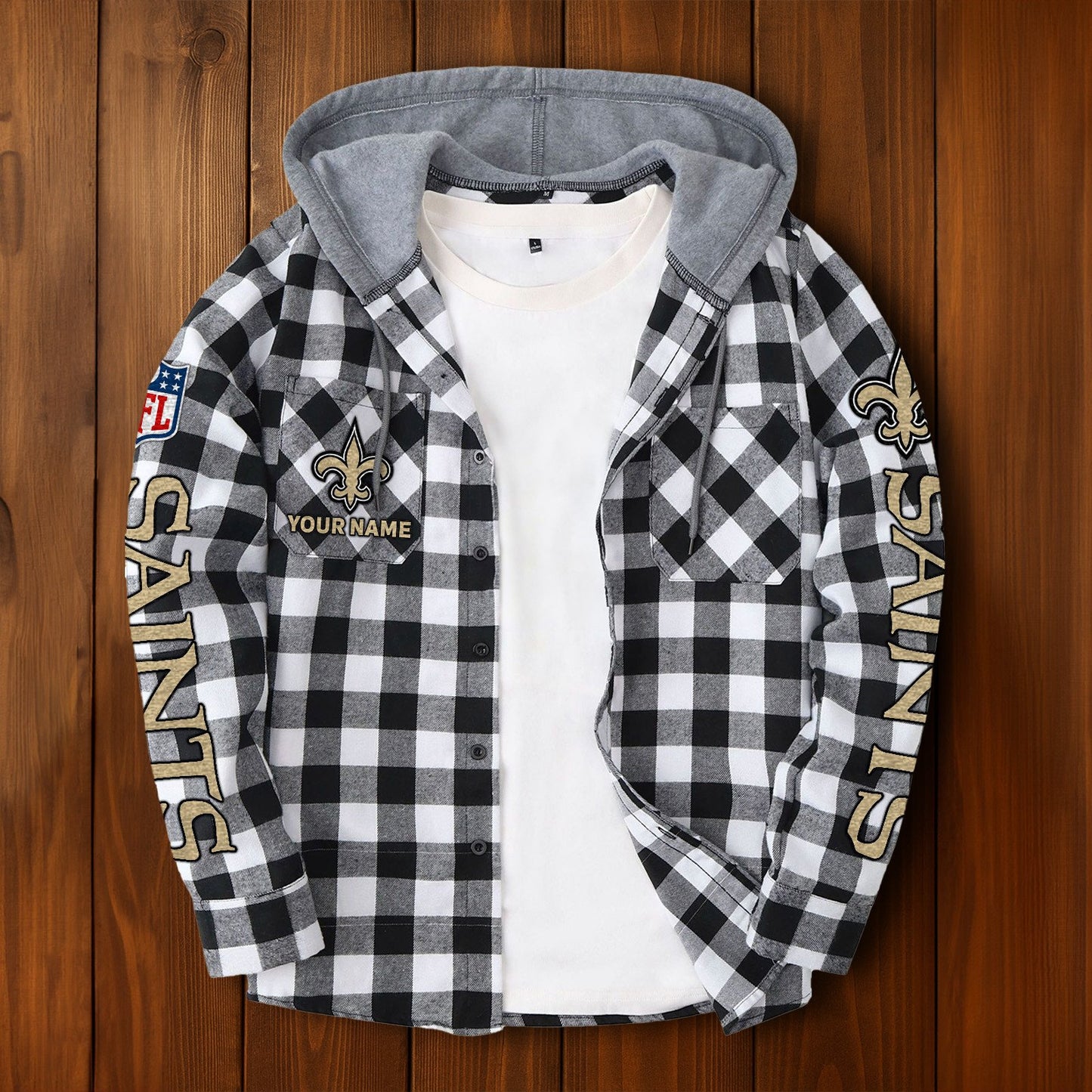 NFL x NO Personalized Flannel Hoodie Shirts HLP