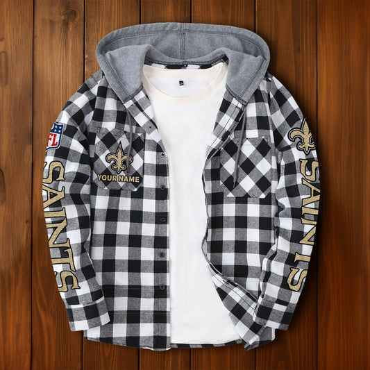NFL x NO Personalized Flannel Hoodie Shirts HLP