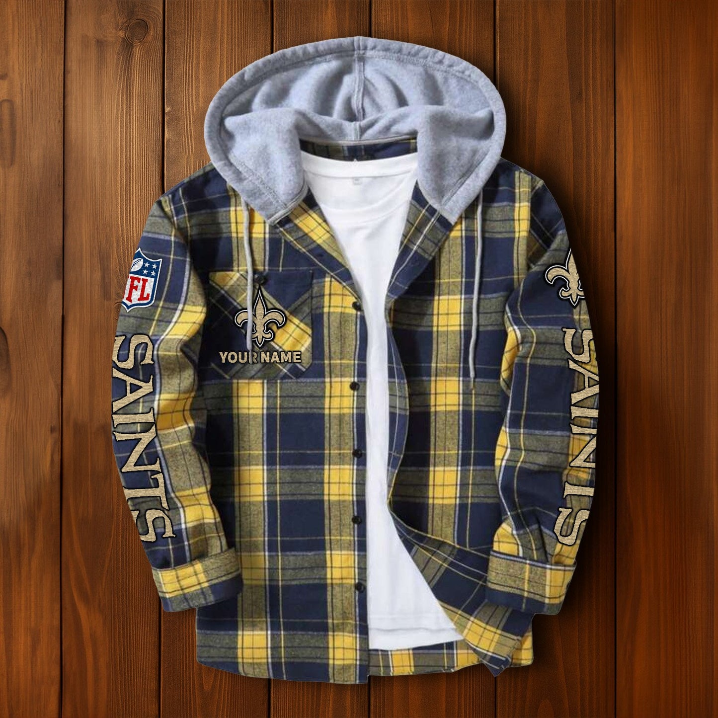 NFL x NO Personalized Flannel Hoodie Shirts HLP