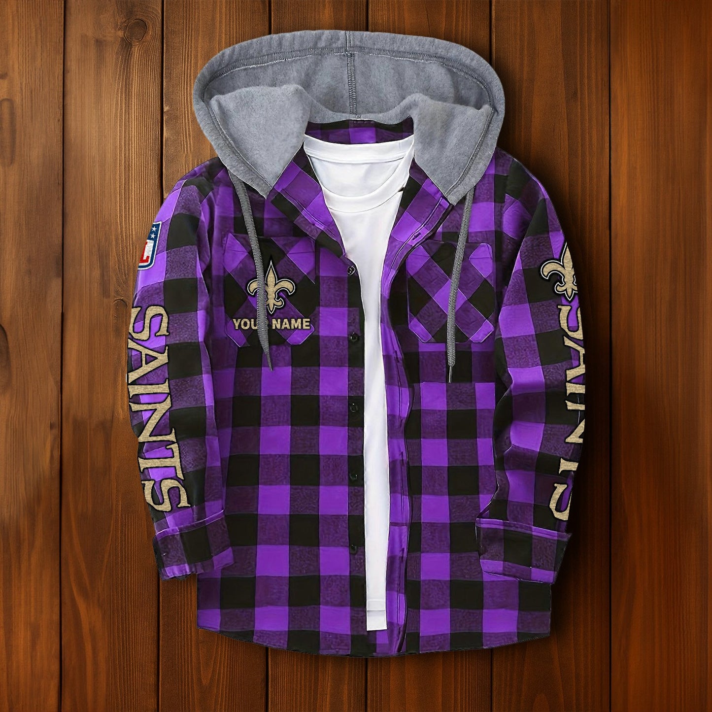 NFL x NO Personalized Flannel Hoodie Shirts HLP