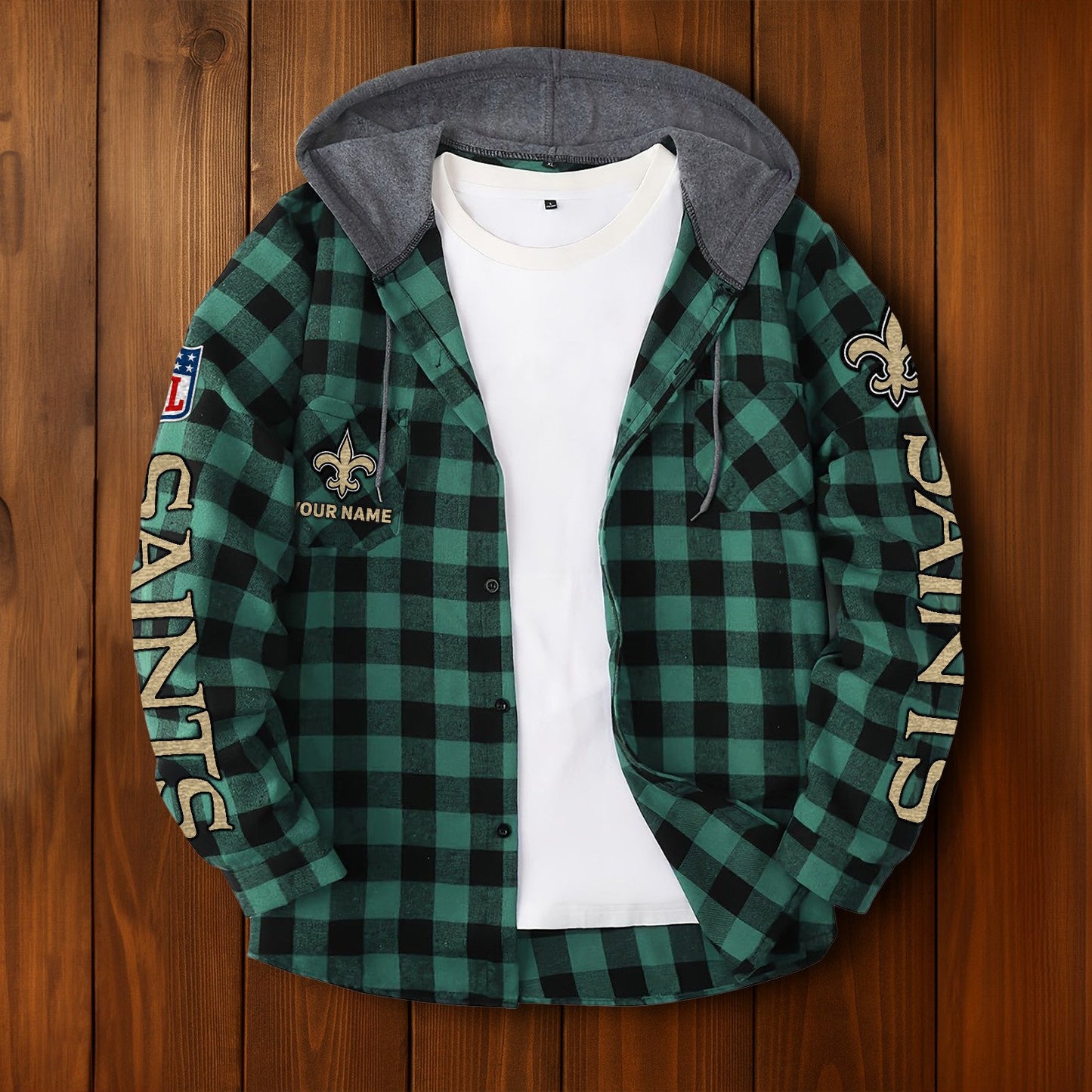 NFL x NO Personalized Flannel Hoodie Shirts HLP