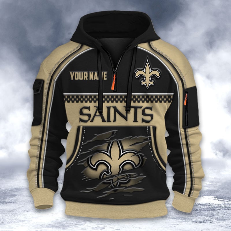 NFL x NO Personalized Half-zip Hoodie HLP