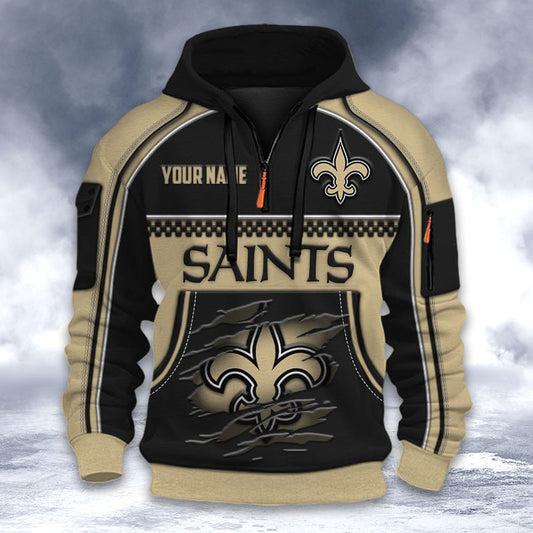 NFL x NO Personalized Half-zip Hoodie HLP