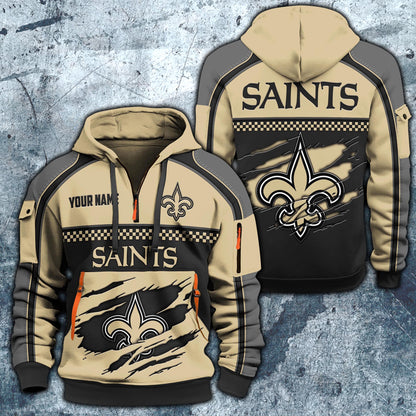 NFL x NO Personalized Half-zip Hoodie HLP HLPHUONG