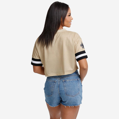 NFL x NO Womens Gameday Custom Number Mesh Crop Top HLP