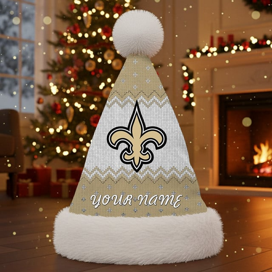 NFL x NOS Personalized Santa Hat Christmas Gift For Fan V1 NAK