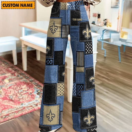 NFL x NOS Personalized Women Jeans Trousers For Fan V1 NAK NHT