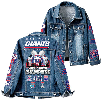 NFL x NYG Champions  Denim Jacket HLP