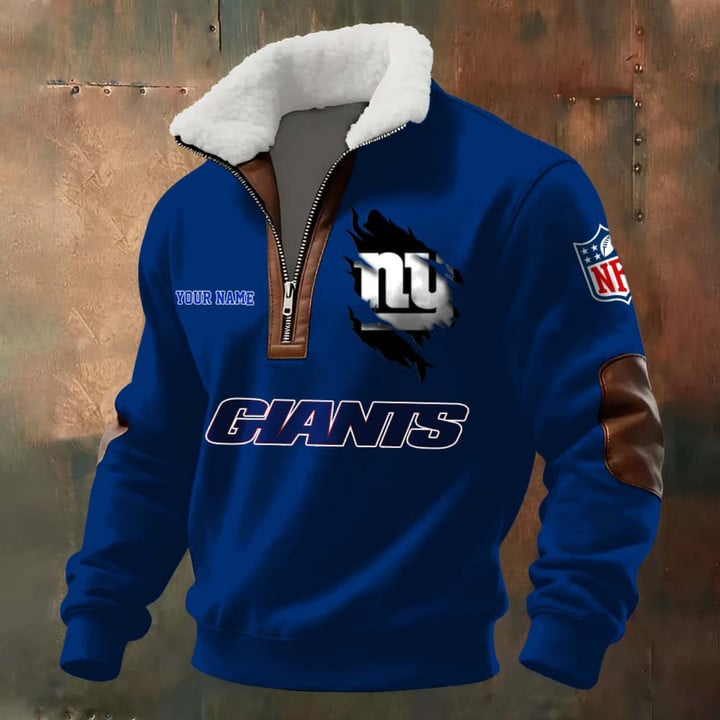 NFL x NYG Fur Collar Sweatshirt V1 NAK