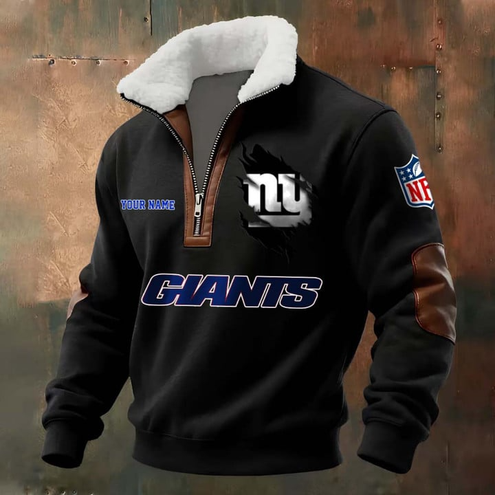 NFL x NYG Fur Collar Sweatshirt V1 NAK