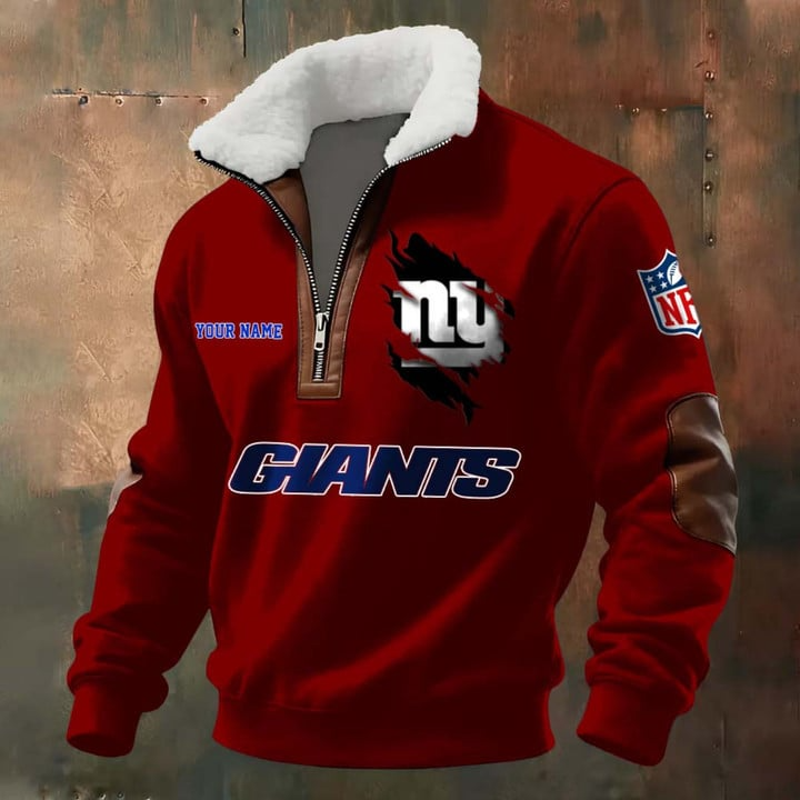 NFL x NYG Fur Collar Sweatshirt V1 NAK