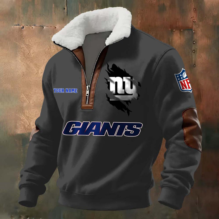 NFL x NYG Fur Collar Sweatshirt V1 NAK