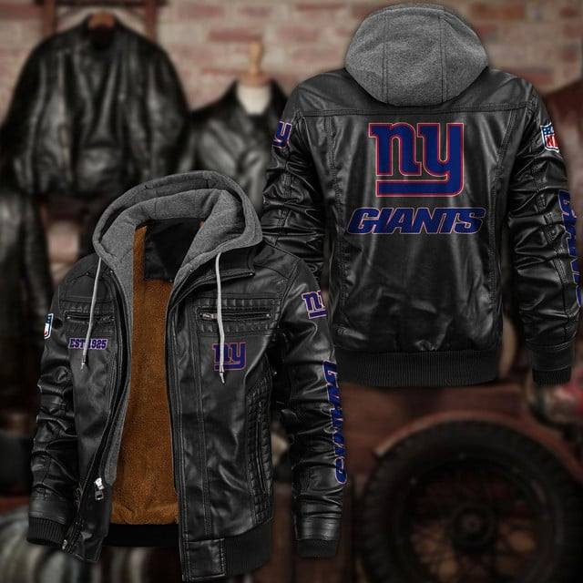 NFL x NYG Leather jacket V1 NAK