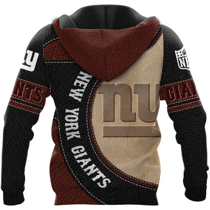 NFL x NYG Leather Pride Personalized Hoodie HLP
