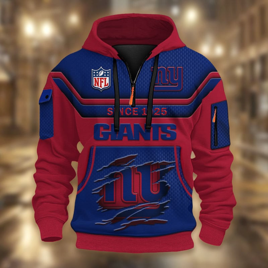 NFL x NYG Multicolor Zip Hoodie Shirt DDT CTND