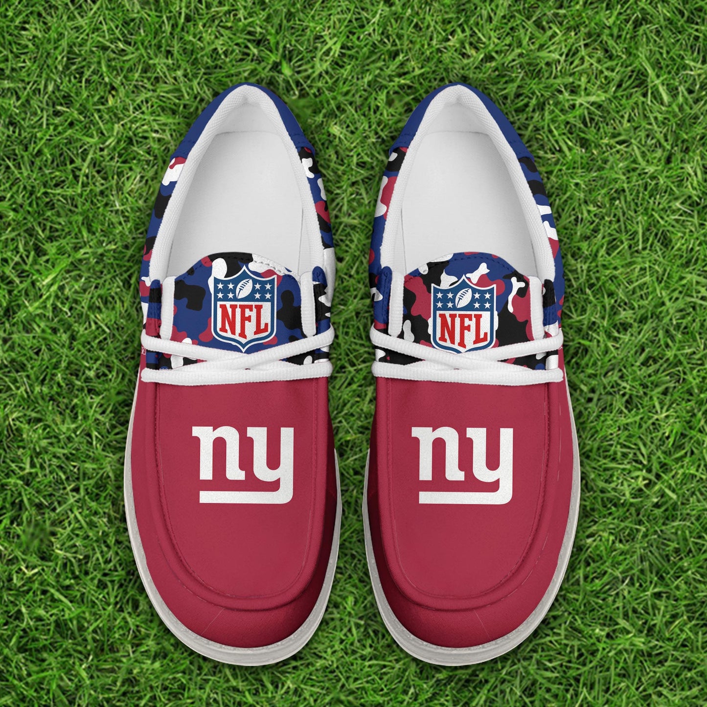 NFL x NYG Personalized Canvas Loafer Shoes HLP