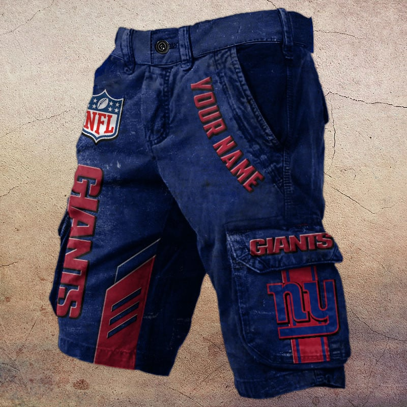 NFL x NYG Personalized Cargo Shorts V1 NAK