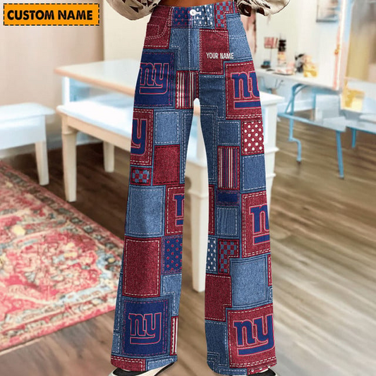 NFL x NYG Personalized Women Jeans Trousers For Fan V1 NAK NHT