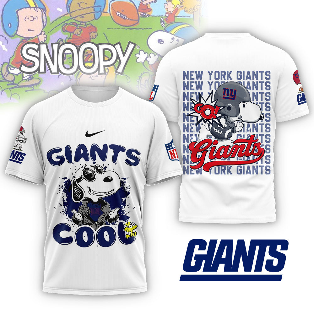 NFL x NYG Snoopy Cool 3D Shirt HLP 271025