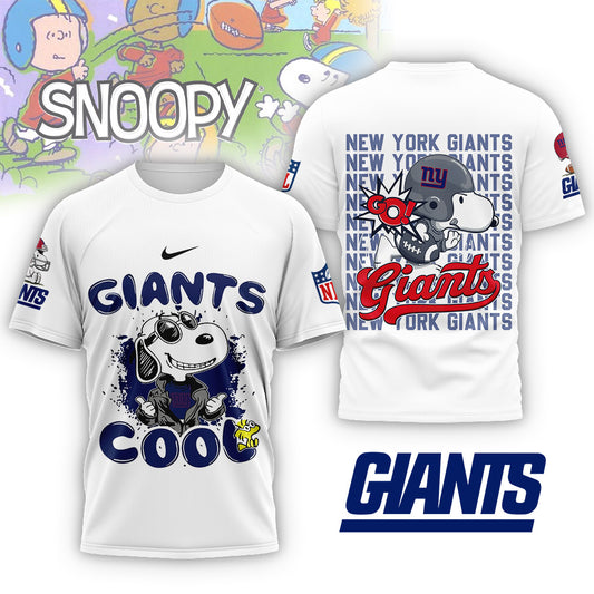 NFL x NYG Snoopy Cool 3D Shirt HLP 271025