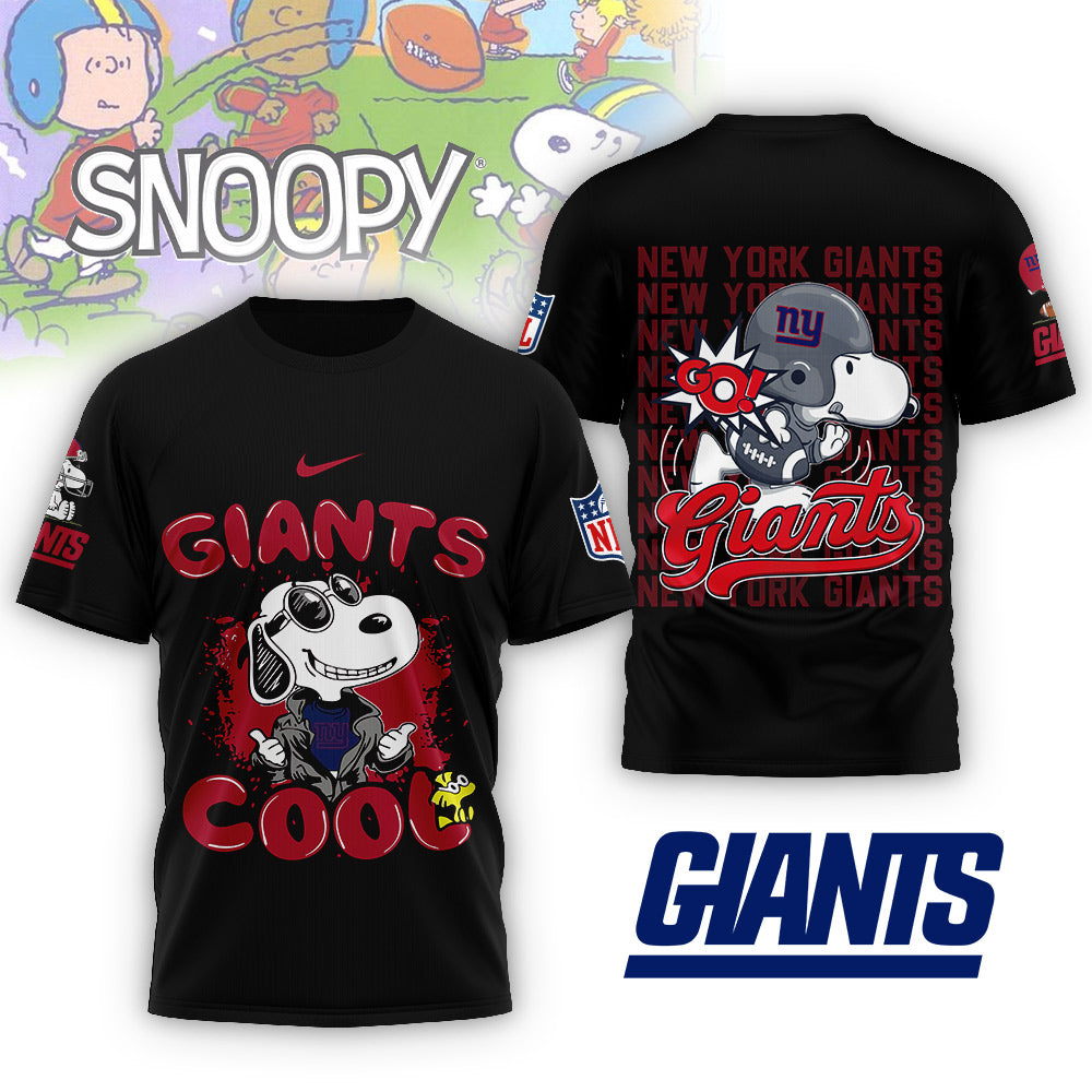 NFL x NYG Snoopy Cool 3D Shirt HLP 271025