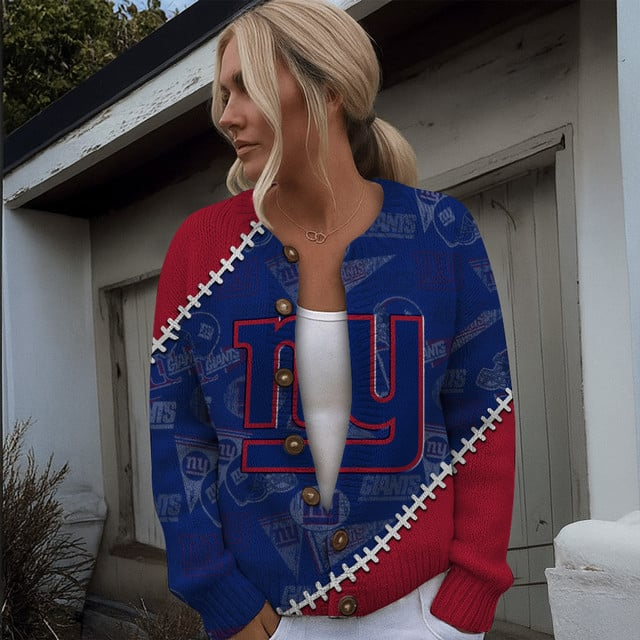 NFL x NYG Women cardigan sweater V1 NAK TXP