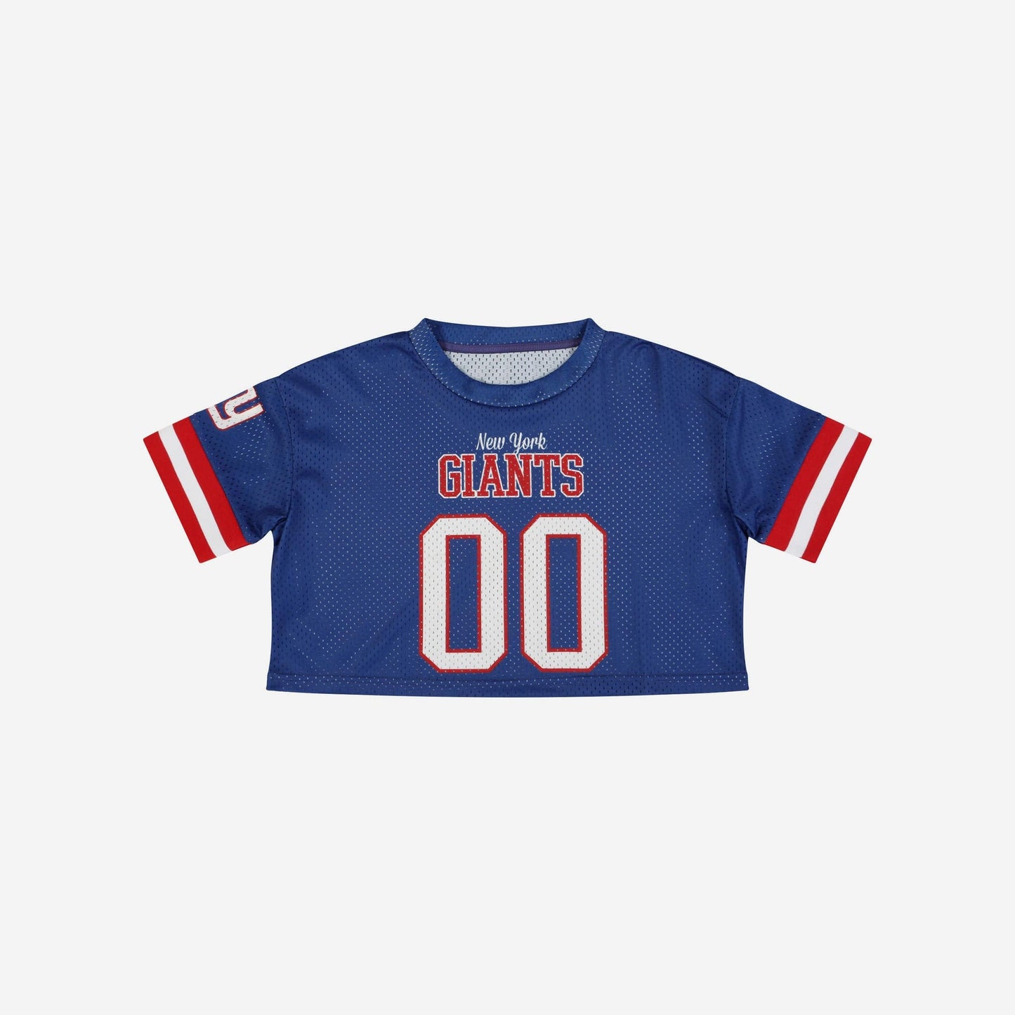 NFL x NYG Womens Gameday Custom Number Mesh Crop Top HLP