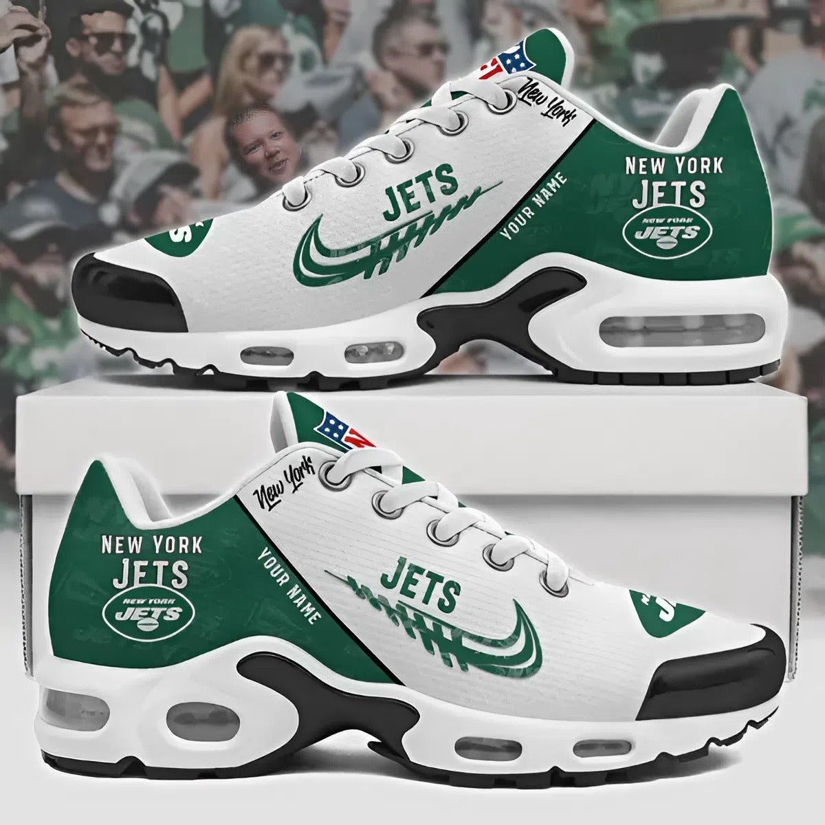 NFL x NYJ Customize Your Name Ver 28 Sport Shoes V1 NAK NHM